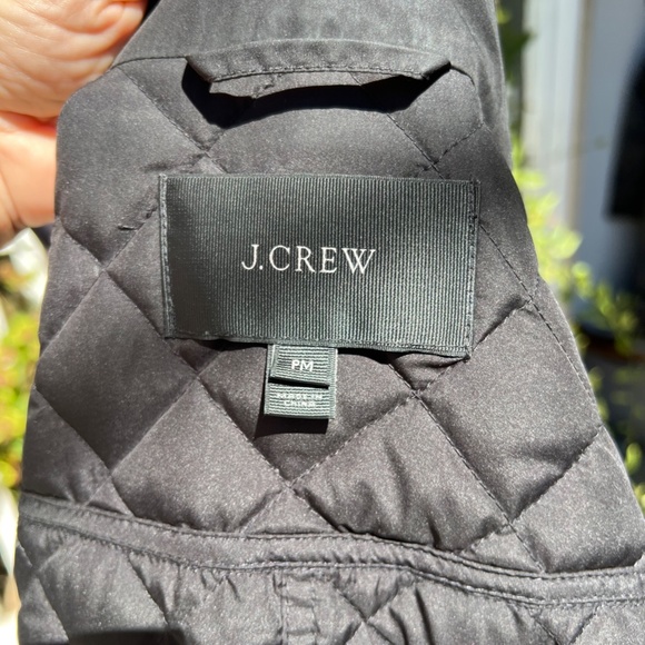 J Crew Black Equestrian Puffed Riding Jacket, Size Petite Medium - Picture 5 of 6